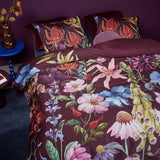 Bedding House Lily Multi Cotton Floral Quilt Cover Set Queen