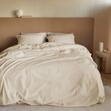 Bedding House Summer Sand Seersucker Cotton Quilt Cover Set Queen