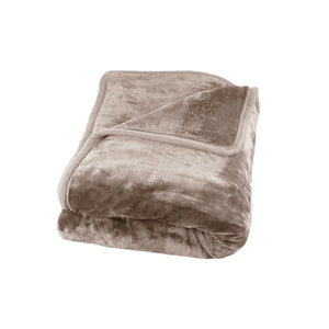 J Elliot Home 800GSM Luxury Winter Thick Mink Blanket Beige King