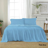 J Elliot Home Soft Microfiber Sheet Set Queen Pale Blue