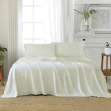 J Elliot Home Soft Microfiber Sheet Set Queen Ivory (labelled as White)
