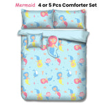 Ramesses Mermaid Kids Advventure 4 Pcs Comforter Set Single