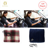 Ramesses Electric heated Car Snuggle 110 x 150 cm Red Checkered