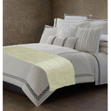 Rapee Pleated Bed Runner - Cream