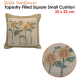 Rapee Bella Sunflower Tapestry Filled Cushion 32 x 32 cm