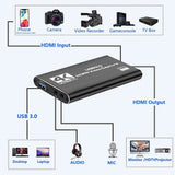4K 1080P 60FPS HDMI to USB 3.0 Video Capture Card For PS4/PC/OBS Nintendo Switch