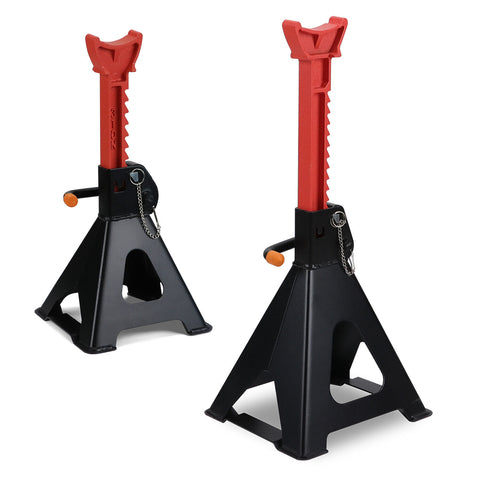 HORUSDY 2Pcs 3 Ton Jack Stands Double Lock Adjustable Truck Ratchet Lift Hoist