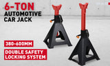 HORUSDY 2Pcs 6 Ton Jack Stands Double Lock Adjustable Truck Ratchet Lift Hoist