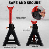 HORUSDY 2Pcs 6 Ton Jack Stands Double Lock Adjustable Truck Ratchet Lift Hoist