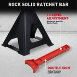 HORUSDY 2Pcs 6 Ton Jack Stands Double Lock Adjustable Truck Ratchet Lift Hoist