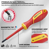 SEDY 18Pcs 1000V Insulated Electrician Tool Set Magnetic Screwdriver Pliers Kit