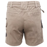 Mens Cargo Cotton Work Shorts 10 Pockets Tradies Utility Pants Workwear Trousers, Khaki, 34