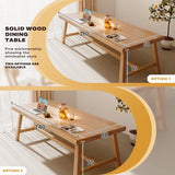 1.4M Solid Wood Dining Table Square Dining Table Dining Table Kitchen Furniture