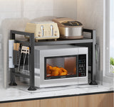 Multifunctional Microwave Shelf Storage Cutlery Tray Spice Holder Kitchen Rack