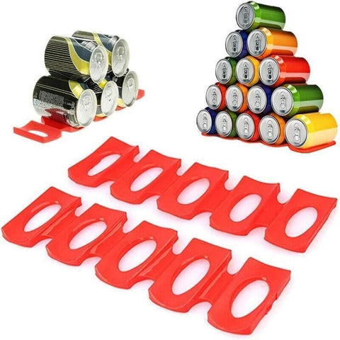 Bottle Rack Wine Fridge Beer Holder Mat Silicone Kitchen Stacking Organizer Can