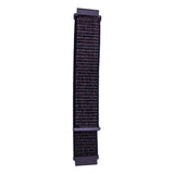 20mm Nylon Braided Sport Loop Velcro Watch Band Strap Compatible Replacement - Red-Black