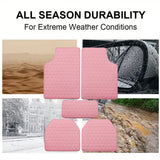 5Pcs Car Floor Mat Universal PVC Leather Carpet Vehicle Protective Floor Mat