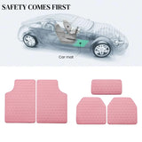5Pcs Car Floor Mat Universal PVC Leather Carpet Vehicle Protective Floor Mat