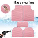 5Pcs Car Floor Mat Universal PVC Leather Carpet Vehicle Protective Floor Mat