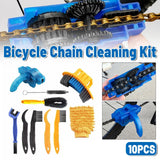 10 Piece Bike Cleaning Brush Kit Bicycle Maintenance Tool Set for Chain and Gear In Australia - Darrahopens