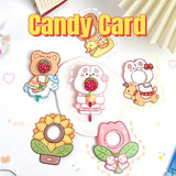 180pcs Cartoon Pattern Children's Lollipop Decorative Paper Cards Party Favors