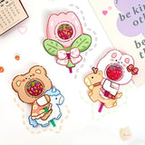 180pcs Cartoon Pattern Children's Lollipop Decorative Paper Cards Party Favors