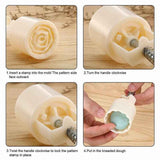 Mooncake Decor Cookies Round Pastry Moon Cake Diy Flower Stamps Mold Mould Au