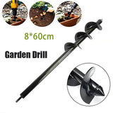 Power Garden Spiral Plant Auger Earth Planter Drill Bit Post Hole Digger Tool - 80*600MM (1kg) In Australia - Darrahopens