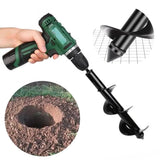 Power Garden Spiral Plant Auger Earth Planter Drill Bit Post Hole Digger Tool - 80*600MM (1kg)