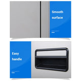 2 Drawer Lockable Steel File Cabinet Office Storage Document Organiser Secure