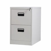 2 Drawer Lockable Steel File Cabinet Office Storage Document Organiser Secure