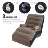 Inflatable Lazy Sofa Portable Outdoor Air Chair Sleeping Bed Lounger for Camping