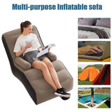 Inflatable Lazy Sofa Portable Outdoor Air Chair Sleeping Bed Lounger for Camping