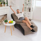 Inflatable Lazy Sofa Portable Outdoor Air Chair Sleeping Bed Lounger for Camping