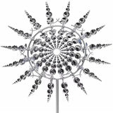 98CM Kinetic Metal Wind Spinner Garden Windmill Outdoor Sculpture Decoration