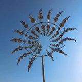98CM Kinetic Metal Wind Spinner Garden Windmill Outdoor Sculpture Decoration