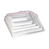 100Pcs Self-Adhesive Clear Opp Cellophane Bags with Air Hole - 28*38+4cm