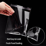 100Pcs Self-Adhesive Clear Opp Cellophane Bags with Air Hole - 7*9+3cm
