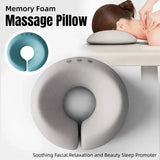 Memory Foam Face Plank Pillow Support Pad Comfort Cushion for Spa and Massage - Blue
