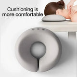 Memory Foam Face Plank Pillow Support Pad Comfort Cushion for Spa and Massage - Grey