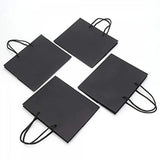 150Pcs Bulk Black Paper Bags Gift Shopping Carry Craft Bag With Cutton Handles - 17*24*10cm