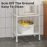 Multi-Layer Kitchen Storage Rack with Adjustable Feet and 38cm Layers