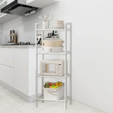 Multi-Layer Kitchen Storage Rack with Adjustable Feet and 38cm Layers