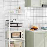 Multi-Layer Kitchen Storage Rack with Adjustable Feet and 38cm Layers