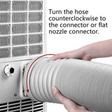 Portable Air Conditioner Exhaust Hose 13/15cm Extendable Vent Pipe PP Steel Wire - 2m x 13cm