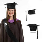 Mortarboard Graduation Hat Academic Cap Black Bachelor Master Chancellor Hat Au