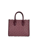 Michael Kors Women's Mirella Small Top Zip Crossbody Tote Bag Oxblood - One Size