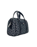 Michael Kors Women's Small Leather Duffle Crossbody Bag Black - One Size