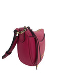 Michael Kors Women's Dover Small Pink Half Moon Crossbody Bag Purse - One Size