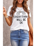 Azura Exchange EVERYTHING WILL BE OK Graphic Tee - M
